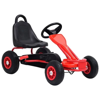 Kart à Pédales avec Pneus Bleu avec Frein à Main pour Enfants Voiture vidaXL - Photo 1/3