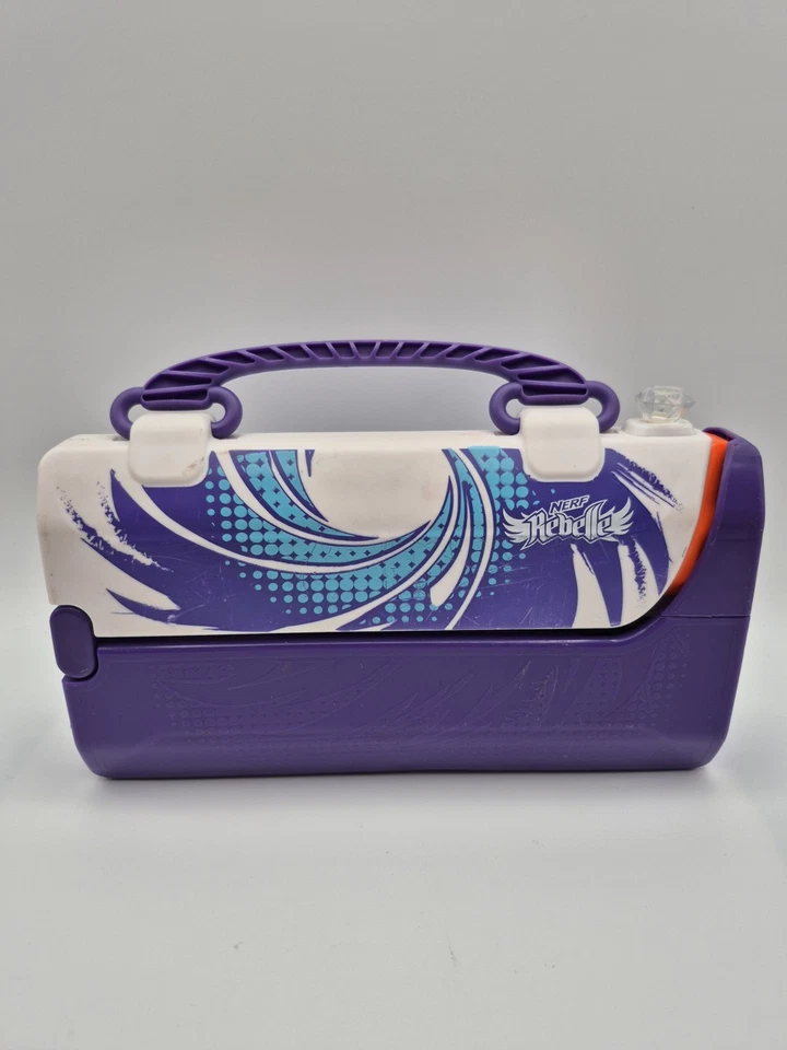 Cartera Nerf Rebelle Secret Shot Espía Púrpura Transformadora Blaster Sin Dardos Probada Foto 1 de 4