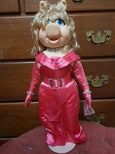 Vintage Muppets Miss Piggy Pink Dress Doll Hamilton Gifts 1990 P2507 Free Ship - Picture 1 of 7