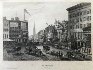 USA um 1860 oder früher, 3 Stahlstiche, 19. Jahrhundert, selten! - Bild 1 von 12