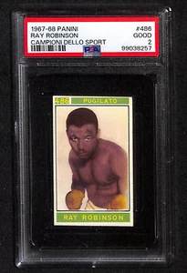 Ray Robinson 1967 Panini Campioni Dello Sport #486 PSA 2 - Picture 1 of 1