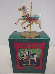 Hallmark Christmas Ornament Ginger Carousel Horse Series 1989  - Picture 1 of 3