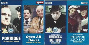 PORRIDGE - OPEN ALL HOURS - HANCOCK - STEPTOE & SON - 2 DISCS - MIRROR PROMO DVD - Imagen 1 de 2