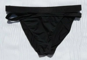 XENIA BOUTIQUE Women’s Black Strappy Bikini Bottoms Swimwear sz US XS 4 AU UK 8 - Picture 1 of 3