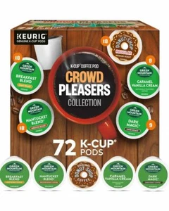 Keurig Crowd Pleasers K Cup Coffee, Variety Pack, 72 Count - Picture 1 of 3