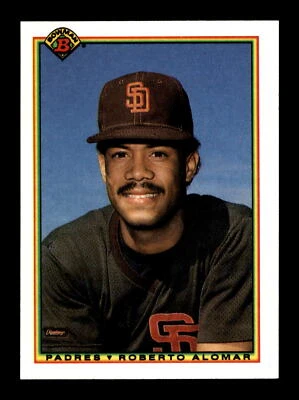 1990 Bowman #221 Roberto Alomar San Diego Padres - Image 1 of 2