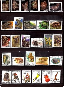 EP 534 TANZANIA 28 T: bats, animals, reptiles, sports and miscellaneous subjects 
