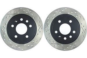 Rear PAIR Stoptech Disc Brake Rotor for 1999-2010 Saab 9-5 (46682)