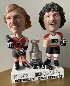 Bob Kelly & Dave Schultz Philadelphia Flyers signiert Wackelköpfe #879/1975 - Bild 1 von 8