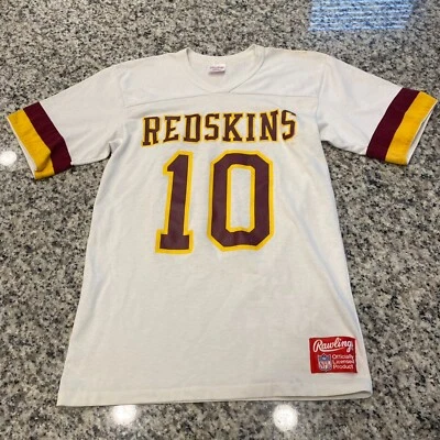 Washington Redskins Jersey Vintage Rawlings Men's Size M #10 Commanders White - Image 1 of 4