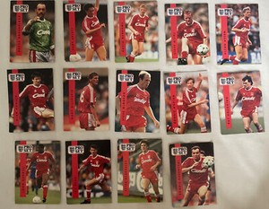 Pro Set Football Cards 1990/91 Division 1 Liverpool John Barnes Ian Rush