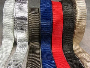 Exhaust Heat Wrap Tape + STAINLESS TIES Header Manifold ALL COULOURS - Imagen 1 de 1
