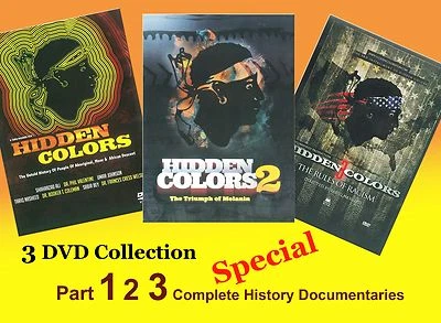 HIDDEN COLORS PART 1, 2 & 3  (3 DVD) KING FLEX  - Image 1 of 4