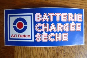 AUFKLEBER STICKER AUFKLEBER AC DELCO AKKU GELADEN TROCKEN BATTERIE - Bild 1 von 1