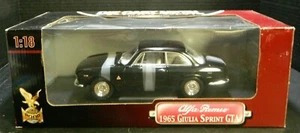 Yat Ming Black 1965 Alfa Romeo Giulia Sprint GTA 1:18 Scale DieCast Car New In B - Picture 1 of 9
