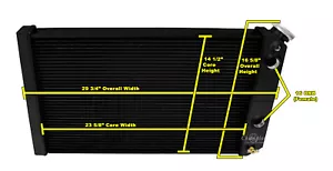 ER 3 Row DP Black Finish Radiator,1.25,1.5 for 1984-1990 Chevrolet S10 Small LS - Picture 1 of 8