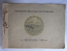 1930 DIVISIONE MILITARE TERRITORIALE CUNEO 4° calendario autografo Achille Porta