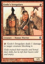 4X GODO'S IRREGULARS SAVIORS OF KAMIGAWA MTG MAGIC NM X4 (yourdeckbuilder)
