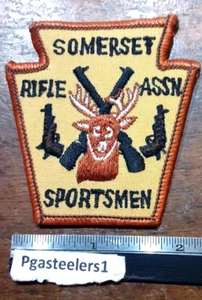 (pgasteelers1)  Somerset, PA. Rifle Assn. Sportsmen Patch NEW.🌠 - Picture 1 of 3