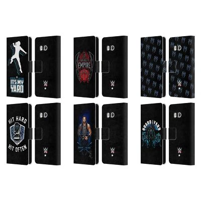 OFFICIAL WWE 2017 ROMAN REIGNS LEATHER BOOK WALLET CASE COVER FOR HTC PHONES 1 - Image 1 of 4