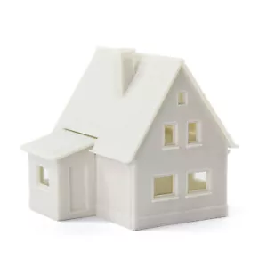 1 Stck. N Maßstab 1:160 Modell Dorfhaus weiß unmontiert Bauteile JZN03JJ - Bild 1 von 7