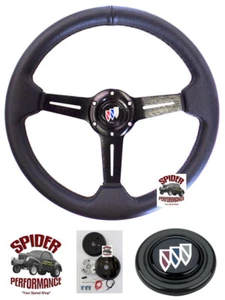 1969-1989 Buick leather steering wheel 13 3/4" DRIFTER - Picture 1 of 11
