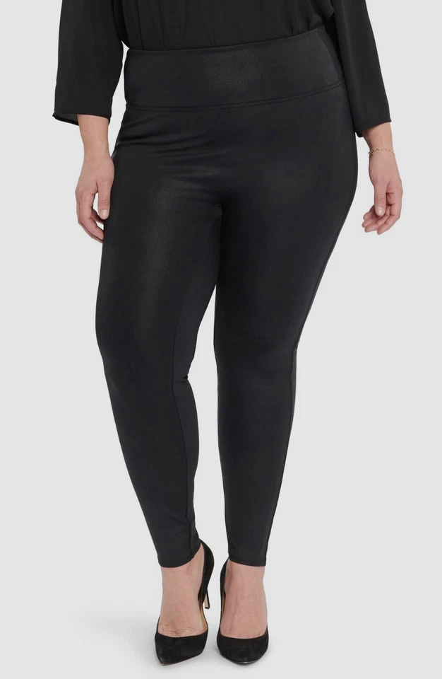 NYDJ Women's Black Pull-on Skinny Legging Pants Plus Size: 2X - Image 1 of 1