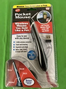 Pocket Mouse Pen As Seen On TV Genuine USB Wireless Optical 2-in-1 Mouse - Picture 1 of 5