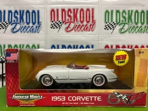 1953 Corvette white American Muscle 50th Annerversary Collection 1:18 scale - Picture 1 of 14