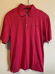 Nike Tiger Woods Collection Dri-Fit Golf Polo Shirt Medium TPC The Players Red - Picture 1 of 7