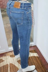 Mens Levi 519 W32 L32 jeans Skinny 32R Tapered Leg Blue stretch - Picture 1 of 22