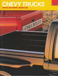 CHEVY TRUCKS 1990 FULL-SIZE PICKUPS & CHASSIS CABS Sales Brochure - Picture 1 of 1