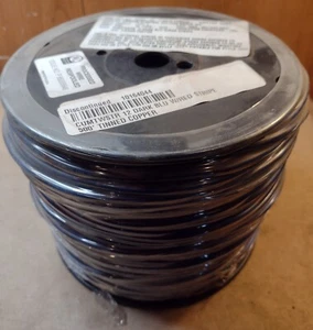 500' 12AWG gestrandet UL1015/1032/MTW dunkelblau/rot gestreift verzinnter Kupferdraht 600V - Bild 1 von 6