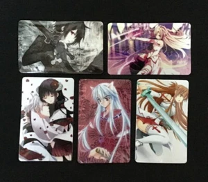 Set Of 5 Collectible Anime Stickers 3 3/8 in x 2 1/8 inSt-186 - Picture 1 of 12