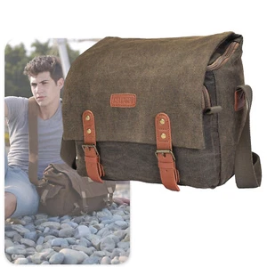 Canvas Camera Case Shoulder Bag Messenger Bag for Canon Sony Nikon DSLR SLR - Picture 1 of 9