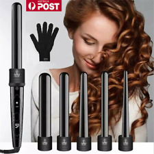 5 In 1 Interchangeable Ceramic Hair Curler Wand Set Styling Curling Iron Roller