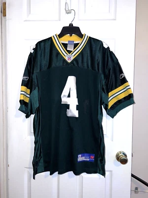 NFL Jersey Packers BRETT FAVRE 4 Lambeau Parche 50 Talla 50 Reebok Auténtico 50 Foto 1 de 4