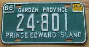 Prince Edward Island 1968 License Plate # 24-801 - Picture 1 of 1