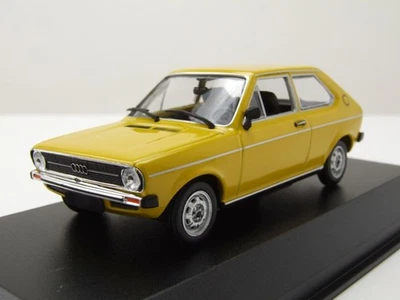 Audi 50 1975 Giallo Modellino 1:43 Maxichamps - Immagine 1 di 4