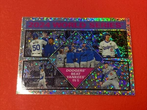2025 Topps Heritage Dodgers World Series Champions Chrome Silver Sparkle #462 - Bild 1 von 2