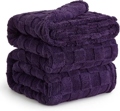 Blanket Super Soft Cozy Fleece Fuzzy Warm Bed Throw for Bedroom King Queen Twin - Image 1 of 4