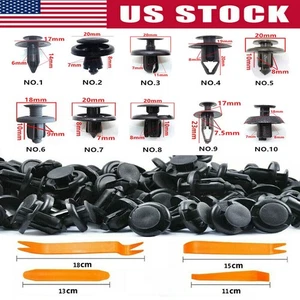 Clips de sujeción remache tornillo guardabarros parachoques 100 un. para Toyota Camry Corolla RAV4 - Imagen 1 de 15