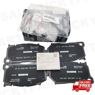 3SA698151A Front Brake Pads for Bentley Continental Gt Gtc Flying Spur 971907637 - Image 1 of 4