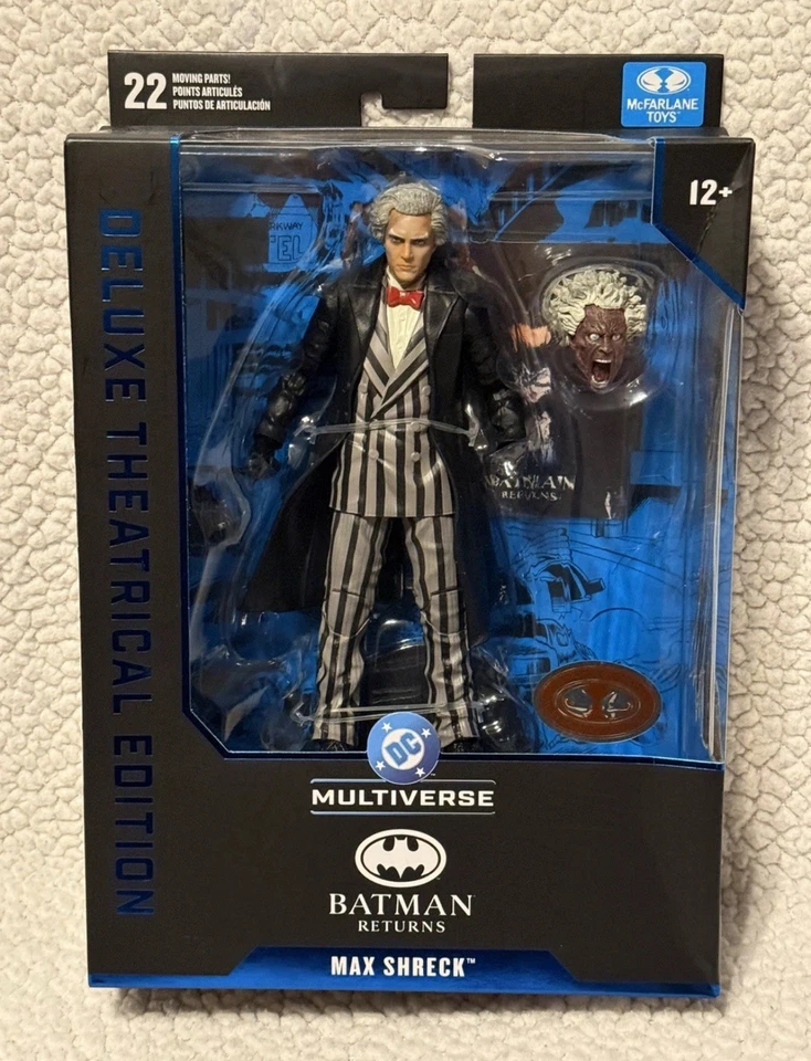 NUEVO DC Multiverse MAX SHRECK McFarlane Deluxe Edición Teatral Rojo Platino Foto 1 de 1
