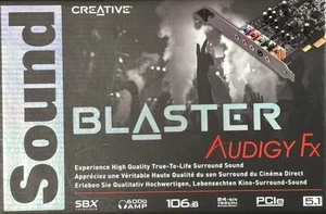 Creative Sound Blaster Audigy FX 5.1 PCIe High Quality Audio Card, 5 Port - Photo 1/4