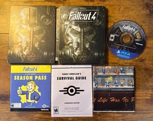 Fallout 4 Steelbook Game + Poster + Inserts | Sony PlayStation 4 PS4 2019 US CIB - Picture 1 of 6