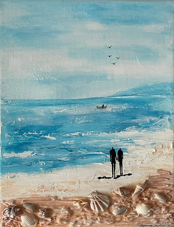 IMPRESIÓN DE ARTE ACEO Ocean People por Lynne Kohler 2,5x3,5" Foto 1 de 1