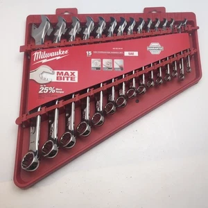 Milwaukee 48-22-9415 15pc Combination Wrench Set - SAE - Picture 1 of 5