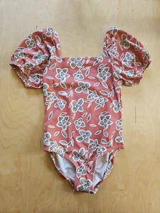 NWT HANNA ANDERSSON PUFF SLEEVE O/P SWIMSUIT CANYON FLORAL 130 8 $48 - Picture 1 of 5