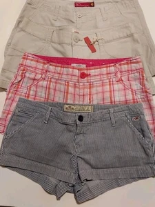 4 Pr Juniors Sz 9 Shorts, Short Shorts Holister, So, Mossimo - Picture 1 of 13